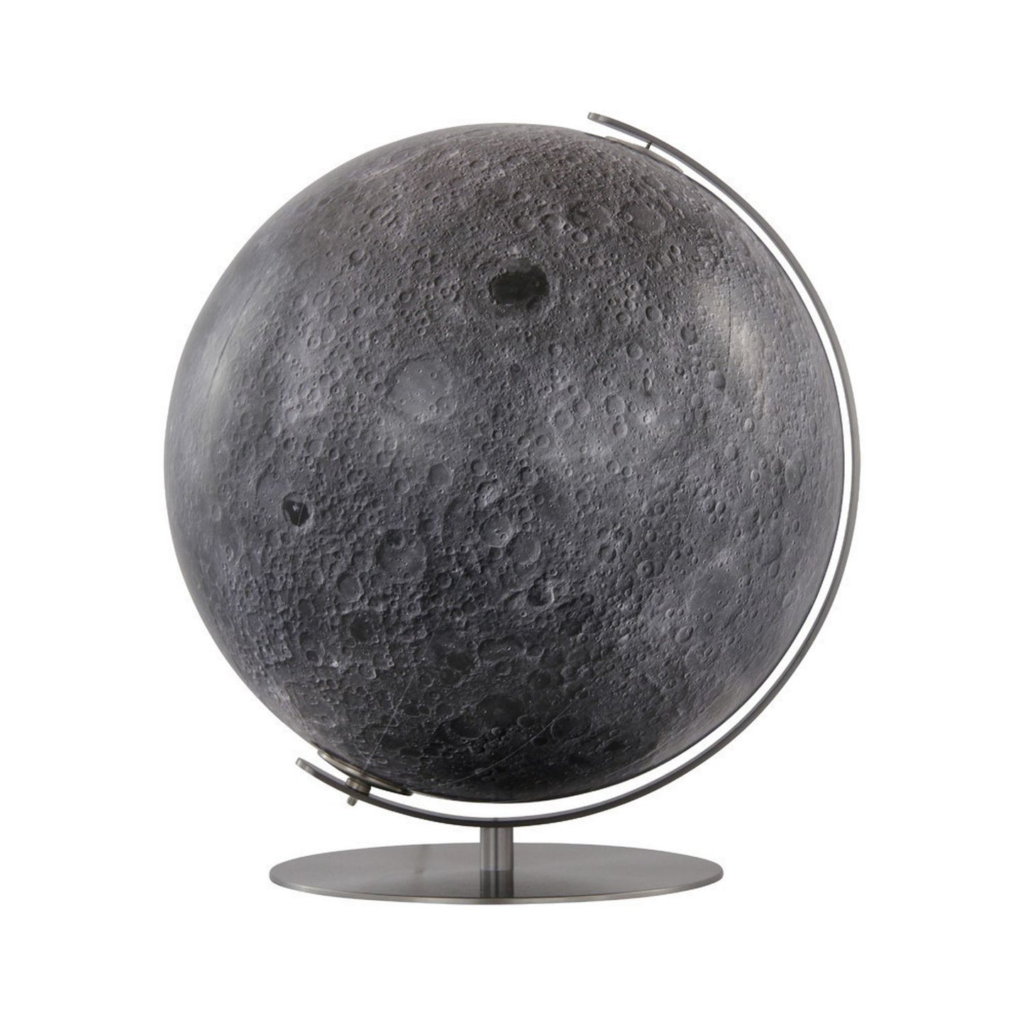 Columbus Leuchtglobus Mond D 40 cm Mond-Globus handkaschiert mit Edelstahl matt